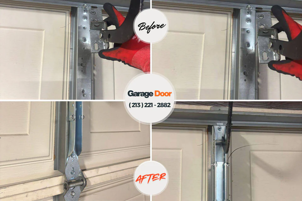 Before and after: garage door repair 60098